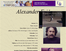 Tablet Screenshot of alexanderfric.tripod.com