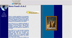 Desktop Screenshot of nova-foods.tripod.com