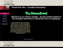 Tablet Screenshot of canadianhomefrontmmd.tripod.com