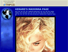 Tablet Screenshot of gerards-madonna-page.tripod.com