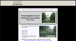 Desktop Screenshot of parancemetery.tripod.com