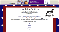 Desktop Screenshot of kidsbirthdayparty.tripod.com