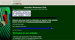 Desktop Screenshot of hesledenworkmensclub.tripod.com