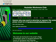 Tablet Screenshot of hesledenworkmensclub.tripod.com