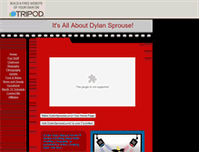 Tablet Screenshot of dylansprouseluvr.tripod.com