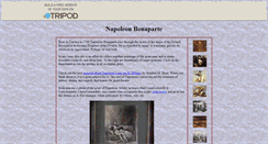 Desktop Screenshot of napoleone.tripod.com