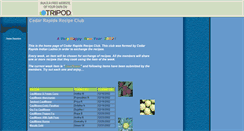 Desktop Screenshot of crrecipeclub.tripod.com