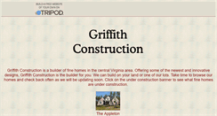 Desktop Screenshot of griffithconstruction.tripod.com