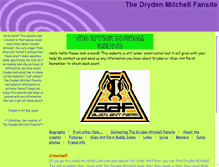 Tablet Screenshot of drydenfansite.tripod.com
