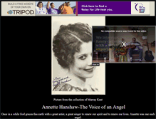 Tablet Screenshot of annettehanshaw.tripod.com