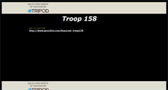 Desktop Screenshot of bsatroop158.tripod.com