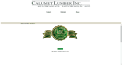 Desktop Screenshot of calumetlumber.tripod.com