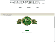Tablet Screenshot of calumetlumber.tripod.com