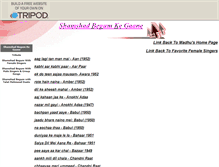 Tablet Screenshot of madhu-shamshad-begum.tripod.com