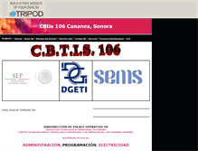 Tablet Screenshot of cbtis-106.tripod.com