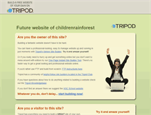 Tablet Screenshot of childrenrainforest.tripod.com