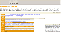 Desktop Screenshot of callingcardfrenzy.tripod.com