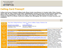 Tablet Screenshot of callingcardfrenzy.tripod.com