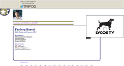 Desktop Screenshot of pradeep-bansal.tripod.com