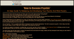 Desktop Screenshot of bepsychic.tripod.com