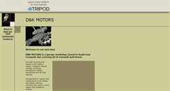 Desktop Screenshot of dkmotors.tripod.com