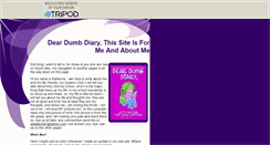 Desktop Screenshot of deardumbdiary.tripod.com