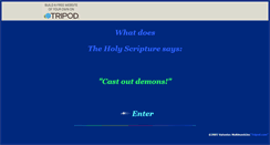 Desktop Screenshot of castoutdemons.tripod.com
