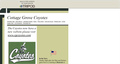 Desktop Screenshot of coyotesbaseball.tripod.com