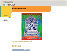 Tablet Screenshot of bhinmal.tripod.com