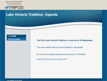 Tablet Screenshot of lake-vic-triathlon.tripod.com