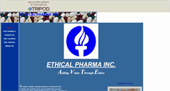 Desktop Screenshot of ethicalpharmainc.tripod.com