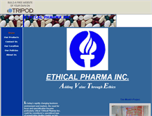 Tablet Screenshot of ethicalpharmainc.tripod.com