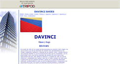 Desktop Screenshot of davincishoes.tripod.com