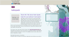 Desktop Screenshot of cheapkatespadeonline.tripod.com