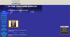 Desktop Screenshot of madteensgameroom.tripod.com