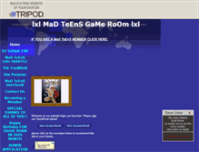 Tablet Screenshot of madteensgameroom.tripod.com