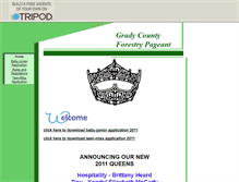 Tablet Screenshot of gradyforestrypageant.tripod.com