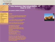 Tablet Screenshot of hrhsclassof1978.tripod.com