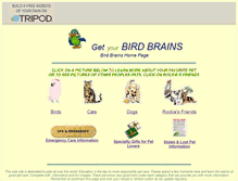 Tablet Screenshot of getbirdbrains.tripod.com