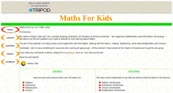 Desktop Screenshot of mathsforkids.tripod.com