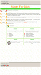 Mobile Screenshot of mathsforkids.tripod.com