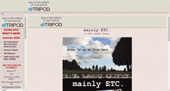 Desktop Screenshot of mainlyetc.tripod.com