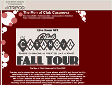 Tablet Screenshot of clubcasanovatour.tripod.com