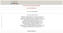 Desktop Screenshot of carolsbooks.tripod.com