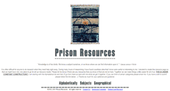 Desktop Screenshot of prisonresources.tripod.com