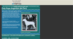 Desktop Screenshot of clubdogoargentino.pe.tripod.com