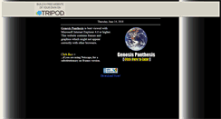 Desktop Screenshot of genesispanthesis.tripod.com
