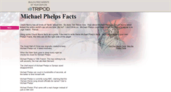 Desktop Screenshot of michaelphelpsfacts.tripod.com