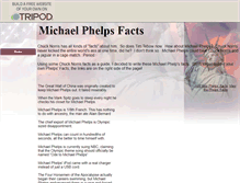 Tablet Screenshot of michaelphelpsfacts.tripod.com