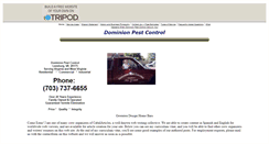 Desktop Screenshot of dominionpestcontrol.tripod.com